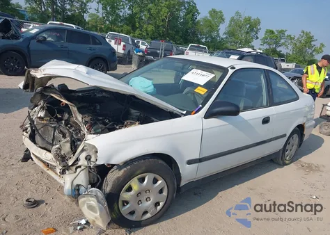 1999 Honda Civic Dx from USA, damaged, VIN 1HGEJ6227XL010037